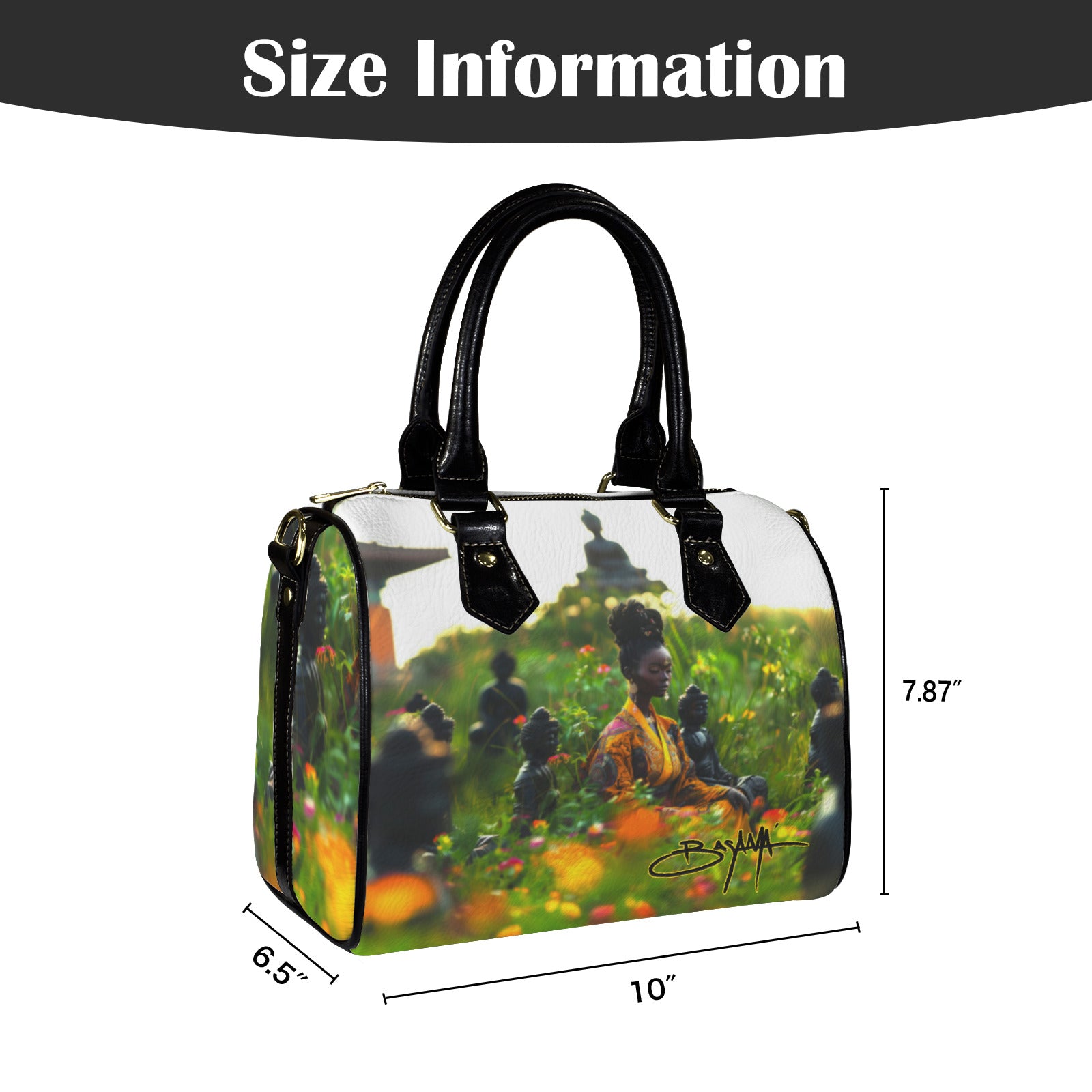 1 a Custom Handbag-Black Handle (Model 1746)