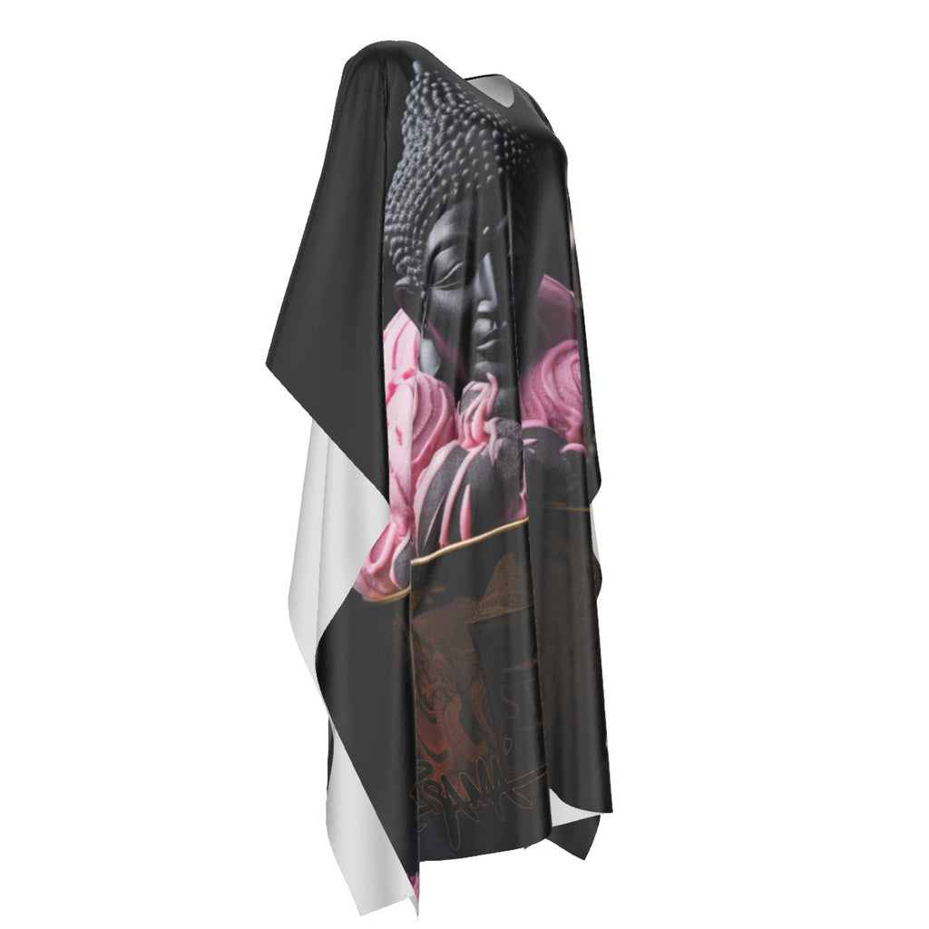 Budha Ice cream, Strawberry Faux silk Caftan