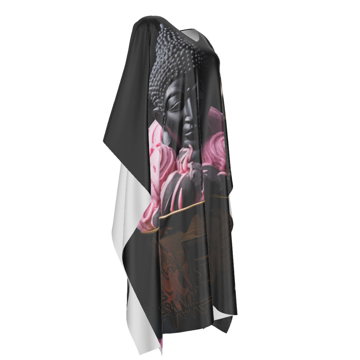 Budha Ice cream, Strawberry Faux silk Caftan