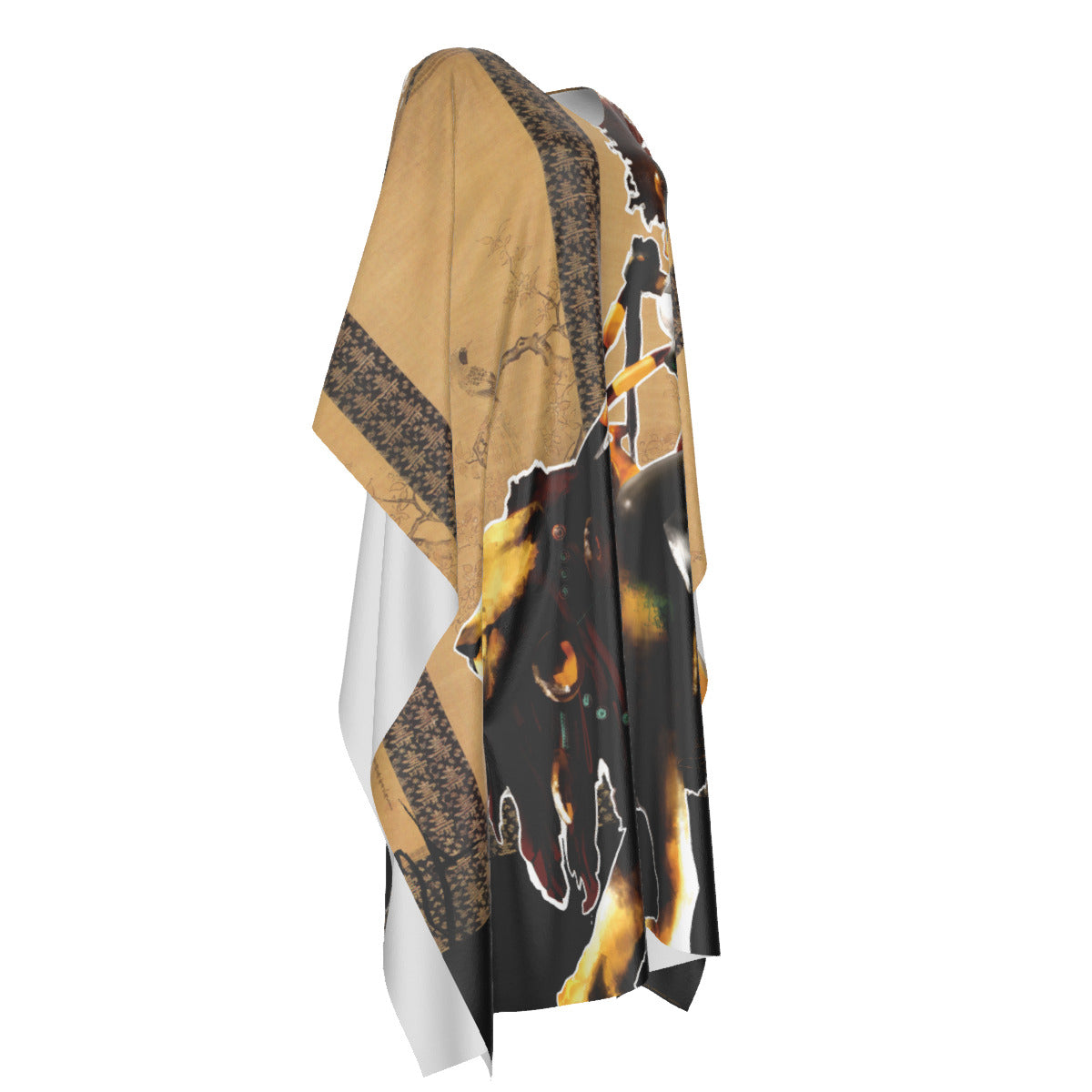 Asada faux Silk Caftan Robe