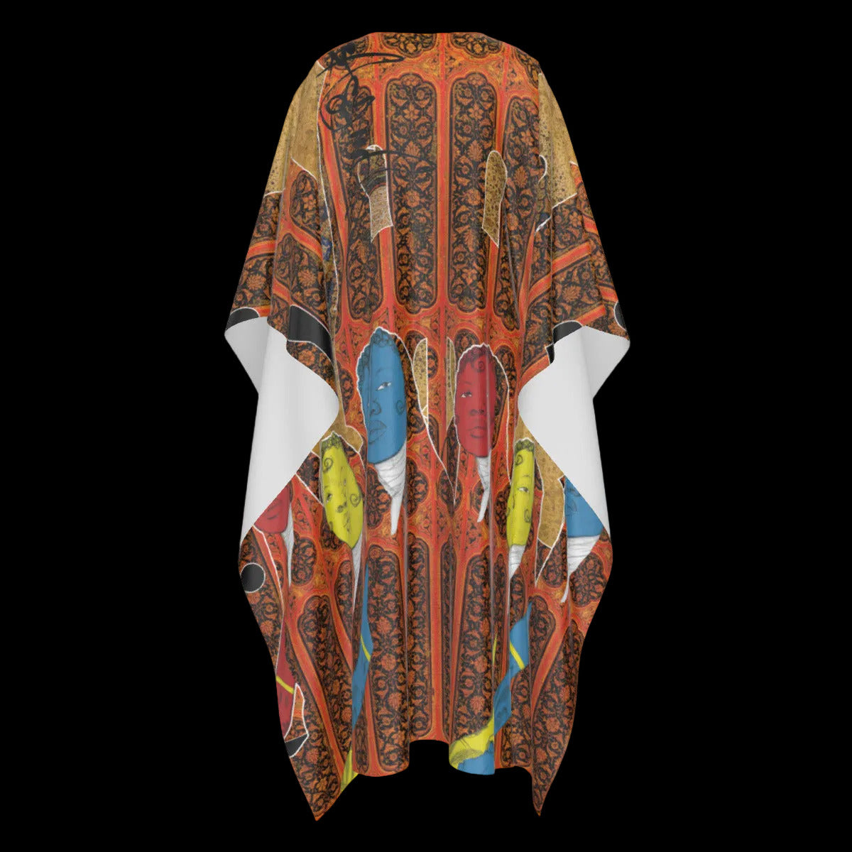 3 akht faux Silk Caftan Robe