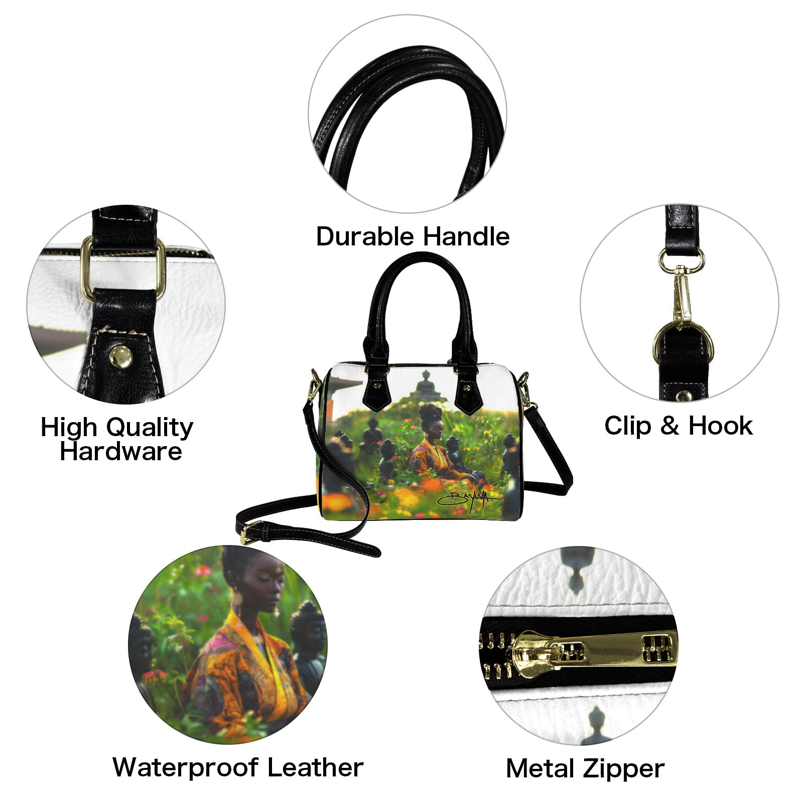 1 a Custom Handbag-Black Handle (Model 1746)