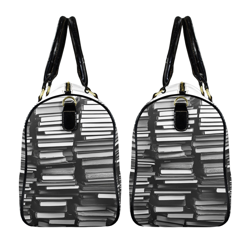 Book Stack Couple — Large Leather Bag