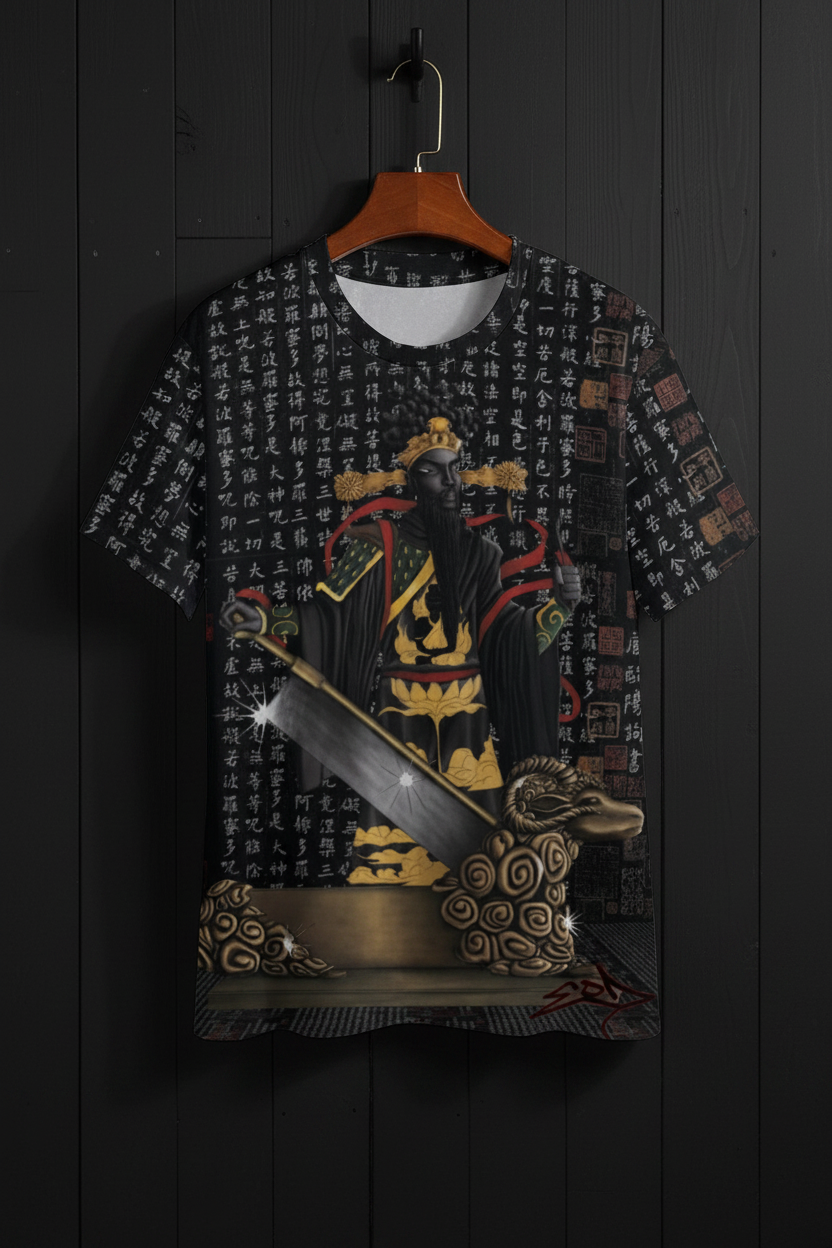 T-shirt with a warrior design 