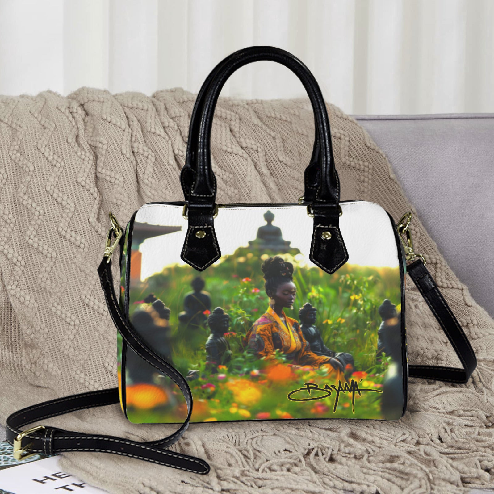 1 a Custom Handbag-Black Handle (Model 1746)