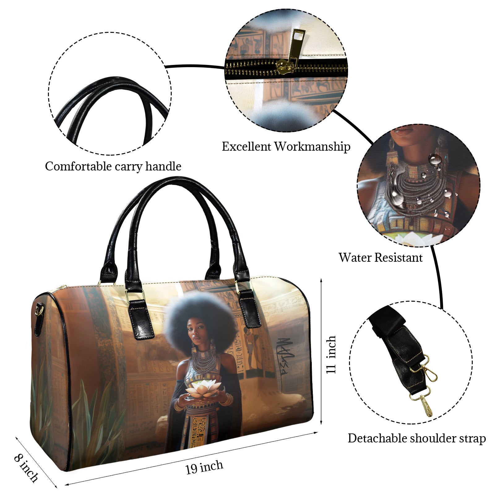 KMT Lotus — Large Leather Bag