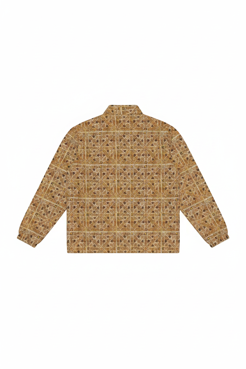Hardcore Ancient Geometry Jacket back flat lay on white