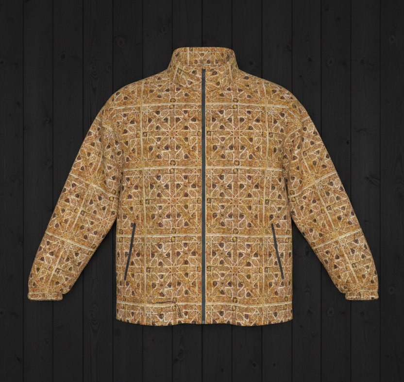 Hardcore Ancient Geometry Jacket front flat lay on black