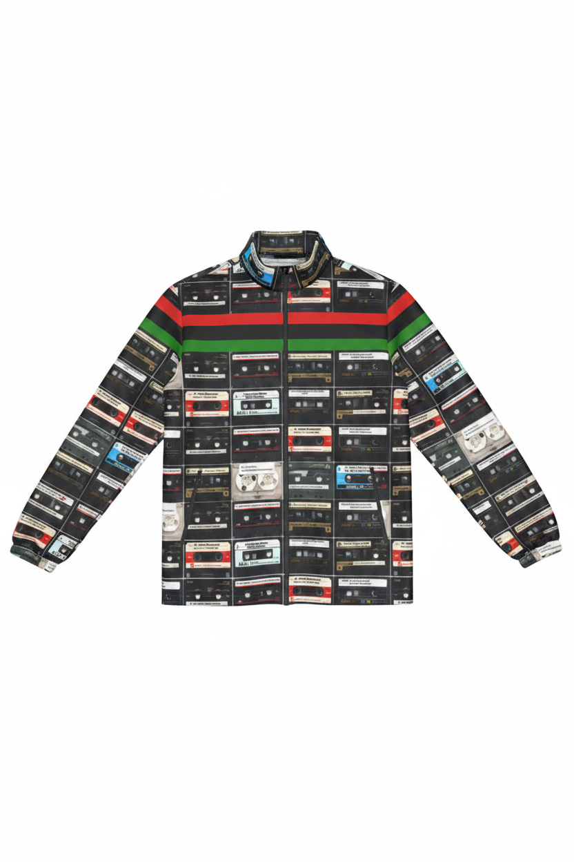 Tapes Black Scholars Jacket front flat lay on white