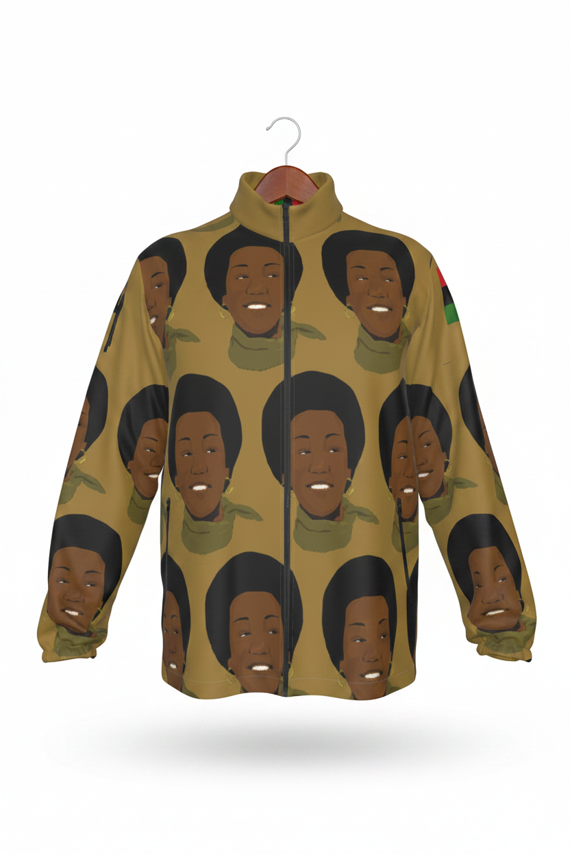 Dr Frances Cress Welsing Windbreaker - Front White Hanger Editorial
