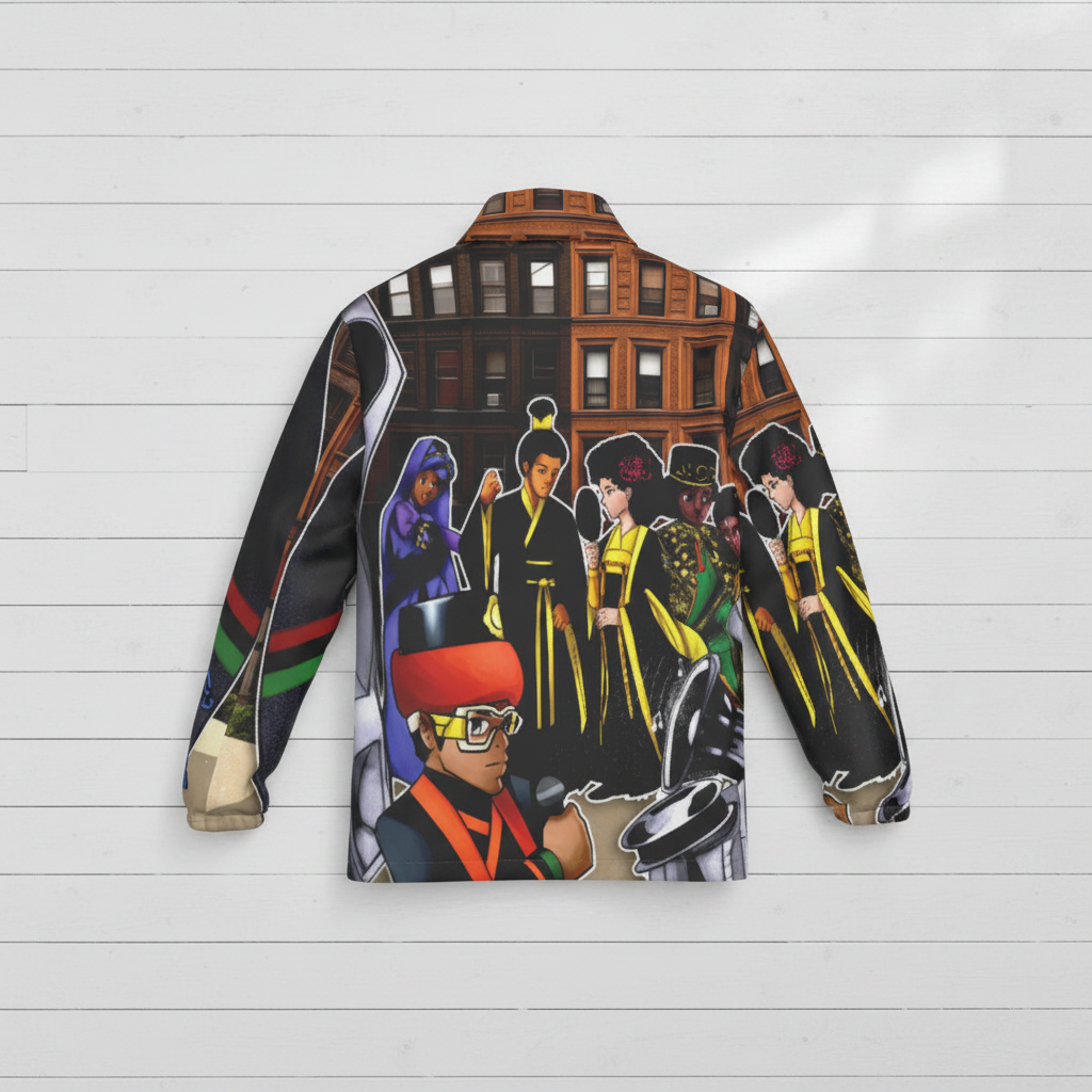 CWD Mantronix Jacket - Back Flat Lay White Floor