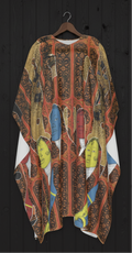 3 Akht kaftan on hanger against black plank wall