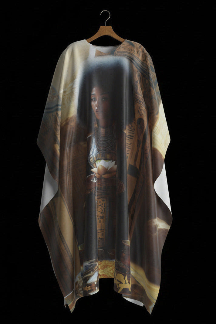The Lotus — Faux Silk Kaftan