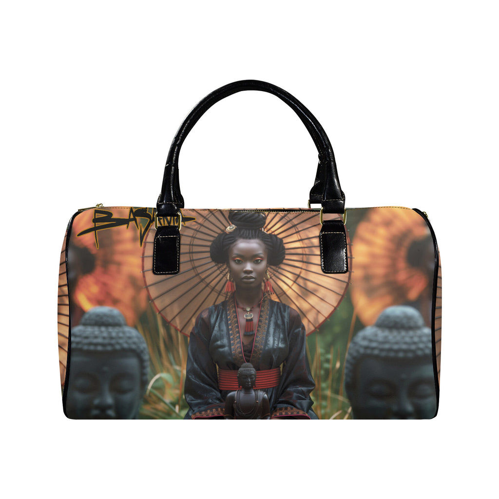 With the Budhas — Large Leather Bag